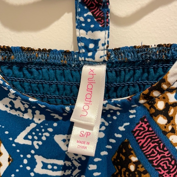 Blue Printed Dress - size S - Picture 4 of 4